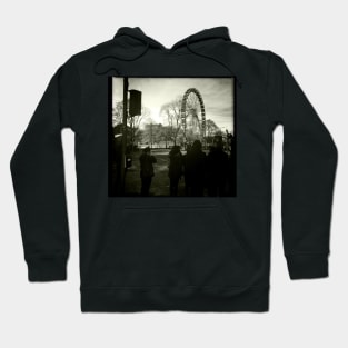 Pedestrians crossing on Princes Street, Edinburgh Hoodie